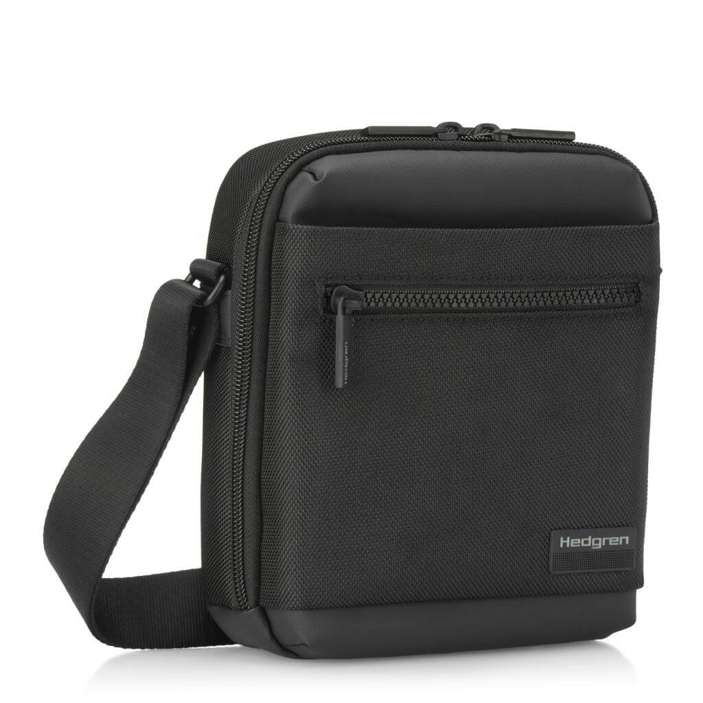 Hedgren App Crossbody Vertical 7" Pouch / Bag RFID Black - Image 3