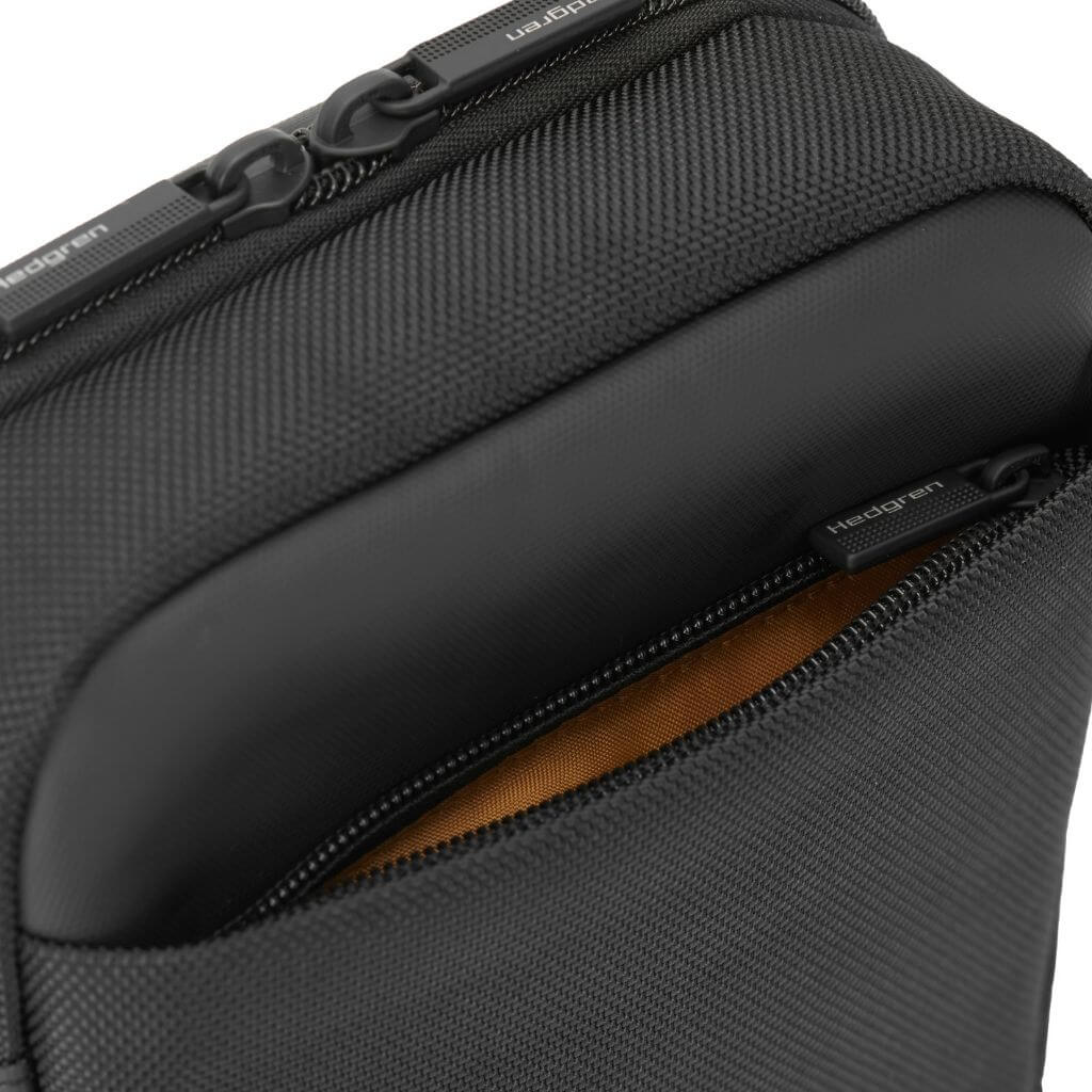 Hedgren App Crossbody Vertical 7" Pouch / Bag RFID Black - Image 5