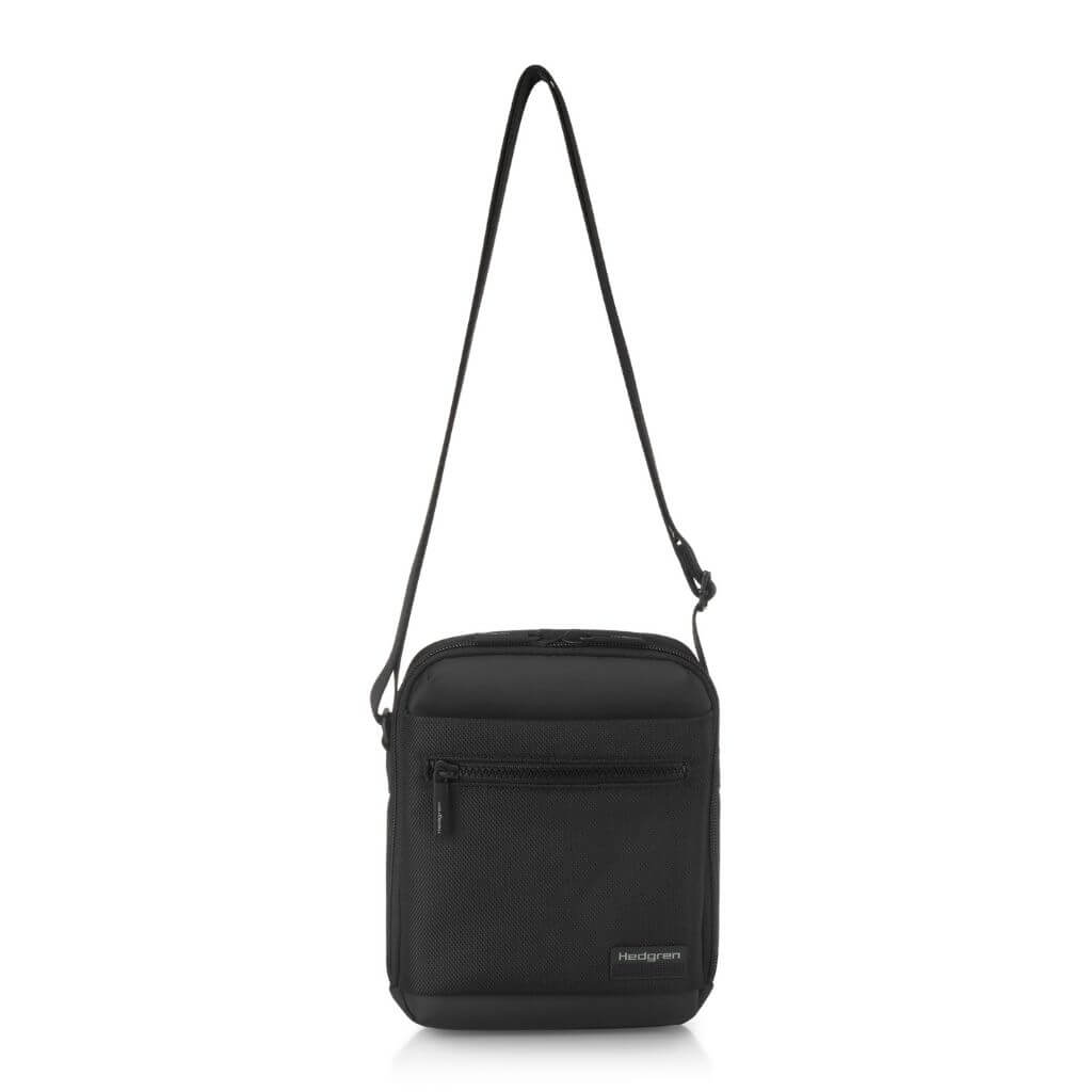 Hedgren App Crossbody Vertical 7" Pouch / Bag RFID Black - Image 6