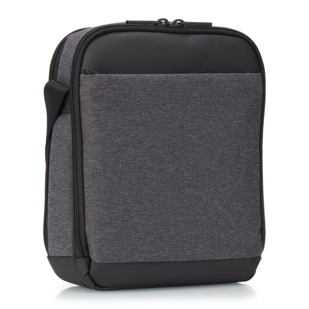 Hedgren Inc Crossbody Vertical 10" Pouch / Bag RFID Grey - Image 5