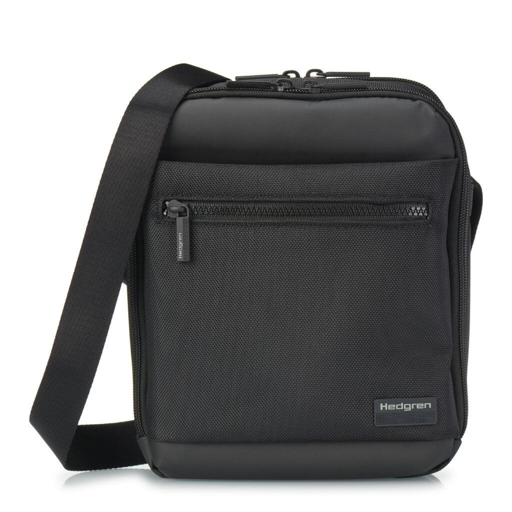 Hedgren Inc Crossbody Vertical 10" Pouch / Bag RFID Grey - Image 8