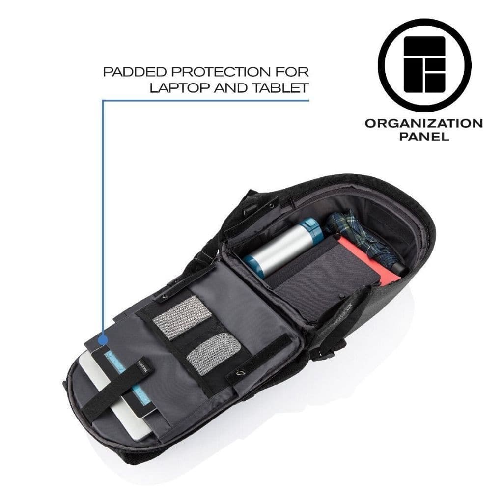 XD Design Bobby Hero Regular Anti-Theft Laptop Backpack - Black - Image 5